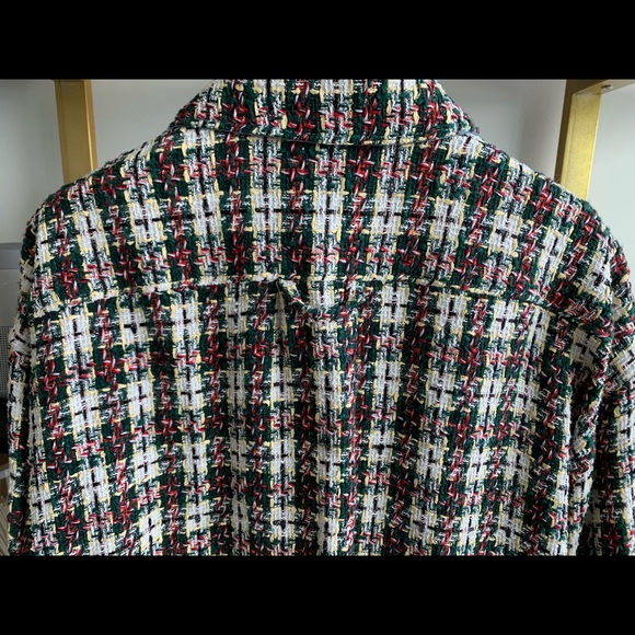 Faith Connexion Tweed Oversized Shirt Size S - Picture 4 of 7
